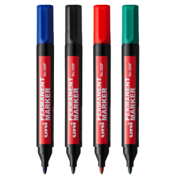 Marker permanent UNI 320F, varf rotund, 1.0mm, diverse culori