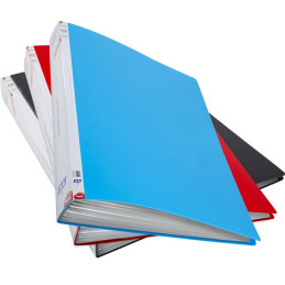 Dosar de prezentare Noki 64180-NNP, capacitate 80 folii, plastic, diverse culori, fara elastic
