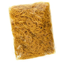 Elastice din cauciuc CNX, natur, 1.5x1.5mm, diverse diametre, punga 1000g