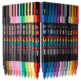 Marker UNI Posca PC-3M, varf rotund, 0.9-1.3mm