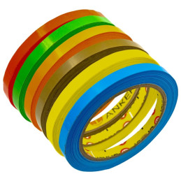 Banda adeziva IT, pentru sigilat pungi, 9mm x 66m, diverse culori, PVC
