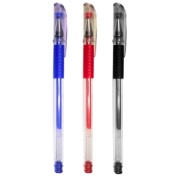 Pix cu gel CNX Celestial 201, cu capac, corp transparent, grip cauciucat in culoarea scrisului, diverse culori