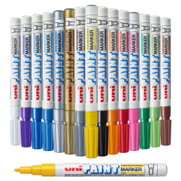 Marker cu vopsea UNI PX-21, varf rotund, 0.8-1.2mm, diverse culori