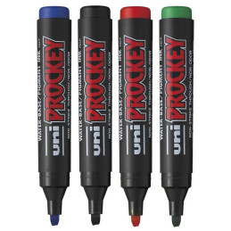 Marker permanent UNI Prokey PM-126, varf tesit, 5.7mm, diverse culori