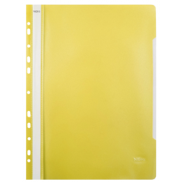Dosar cu sina Noki 482011-030, plastic, galben, multiperforatii pentru arhivare, colturi rotunjite, set 25 buc