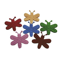 Figurine albinute din fetru, diverse culori, 5 bucati/set
