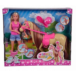 Papusa Steffi Love cu cal, Simba Toys