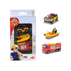 Set 3 Vehicule Jupiter, Neptun, Mercury Pompierul Sam