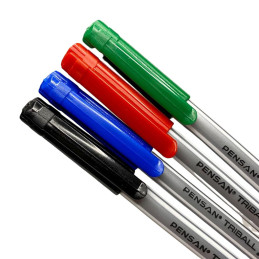 Pix Pensan Triball color display 60 bucati 4 culori : albastru,  verde, rosu , negru
