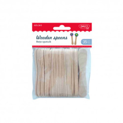 Accesorii craft Bețe spatulă DACO Setul conține 35 de bucăți de spatule din lemn ce pot fi decorate și pictate