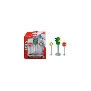 Semafor 12 cm si semne de circulatie Dickie Toys