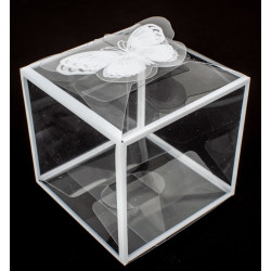 Cutie Acetofan Transparenta Cu Fluture