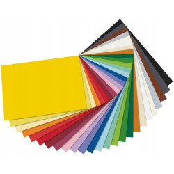 Bloc carton colorat 24X34cm 270g 25 coli