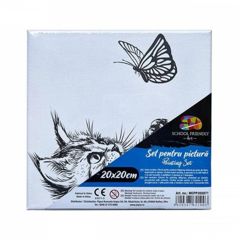 kidsmagicstore.ro|Panza pentru pictura pisicuta, 20x20 cm, canvas + culori19,42 lei17,48 leiPanza si seturi pentru pictura6420387621003 kidsmagicstore.ro|Panza pentru pictura pisicuta, 20x20 cm, canvas + culori19,42 lei17,48 leiPanza si seturi pentru pictura6420387621003