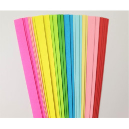 Hartie Quilling 10x250mm culori neon 90 bucati