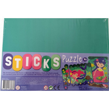 Sticks puzzle 2 fete, 8 piese, sirene