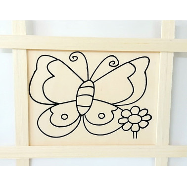 Tablou lemn pentru pictat fluturas