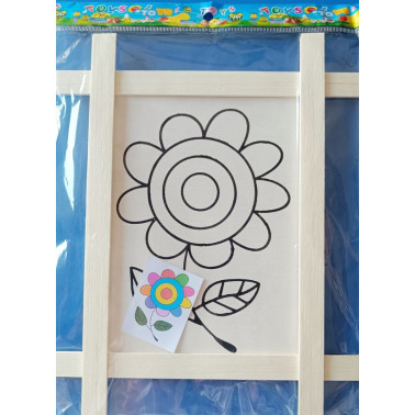 Tablou lemn pentru pictat floare