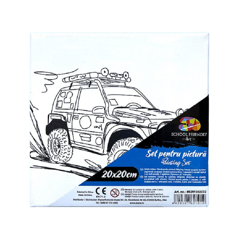 kidsmagicstore.ro|Panza pentru pictura masinuta, 20x20 cm, canvas + culori19,42 lei17,48 leiPanza si seturi pentru pictura6420387621003 kidsmagicstore.ro|Panza pentru pictura masinuta, 20x20 cm, canvas + culori19,42 lei17,48 leiPanza si seturi pentru pictura6420387621003