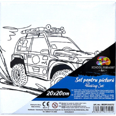 kidsmagicstore.ro|Panza pentru pictura masinuta, 20x20 cm, canvas + culori19,42 lei17,48 leiPanza si seturi pentru pictura6420387621003