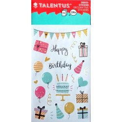 Stickere Happy Birthday 10 coli/set