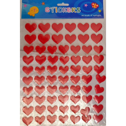 Stickere inimioare 3D