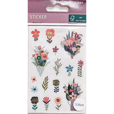 Stickere Floricele 3 coli/set