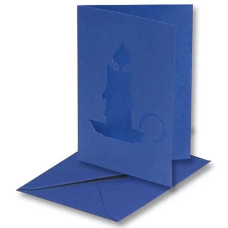 kidsmagicstore.ro|Set creativ 5 felicitari albastru regal cu perforatie lumanare Folia, 15 piese10,00 lei9,10 leiHobby si creatie4001868103595
