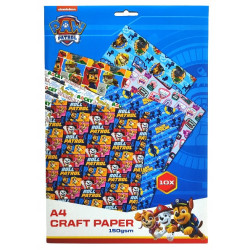 Hartie decorativa 10 modele Paw Patrol A4 10 coli 150 grame