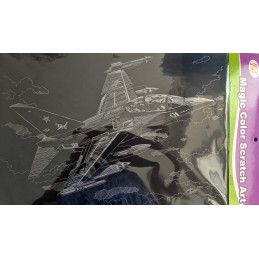 Carton magic "Magic Color Scratch Art", model avion 1
