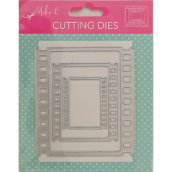 Set de 3 matrițe pentru tăiere din metal model cadru de film foto