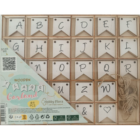kidsmagicstore.ro|Set 84 bucati litere din lemn, stegulete decorative, 4x5 cm29,90 lei26,91 leiAccesorii de creatie din Lemn0