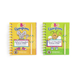 Set creatie notes razuibil+creion 24 pagini, Scratchbook Trendhaus, 8,5x10.5 cm