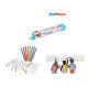 Set rola adeziva pentru colorat Ocean 206 X 30 cm + 8 creioane colorate