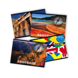 Caiet special A5 Pigna, 24 file, geografie, 60-70g/mp