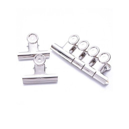 Clipsuri metalice Office Cover DL0013 6103, inox, 50mm, argintii, cutie 6 buc