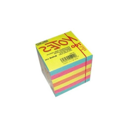 Cub hartie notes Herlitz 9930157, 700 coli, 90x90mm, 4 culori neon