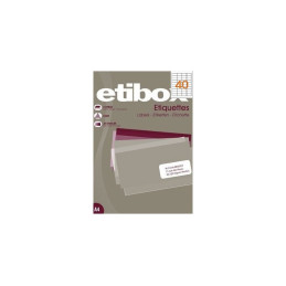 Etichete autocolante Etibox 119769, 40/A4, 52.5x29.7mm, permanente, colturi drepte, alb, top 100 coli (4000 etichete)