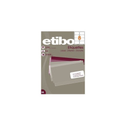 Etichete autocolante Etibox 119764, 8/A4, 99.1x67.7mm, permanente, colturi rotunjite, alb, top 100 coli (800 etichete)