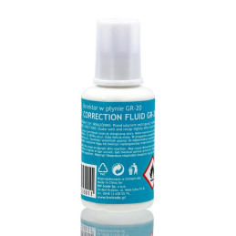 Fluid corector (pasta corectoare) Grand GR-20 160-1266, 20ml, pe baza de solvent, cu pensula