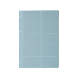 Folie carti de vizita A4 Koh-i-noor, K361-059, 20 c.v/A4, 10 bucati A4 pe set