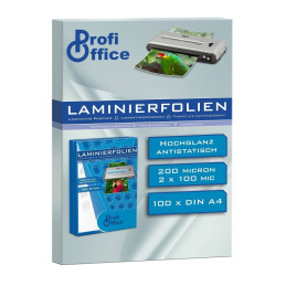 Folie laminare A4 ProfiOffice, 100 microni, top cu 100 coli