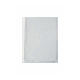 Folie de protectie Noki 4861, A4, portret, 170 microni, plastic, transparent, cu perforatii, cu burduf, set 25 buc