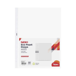Folie de protectie Noki 4830-ECO, A4, portret, 40 microni, plastic, transparent, set 100 buc