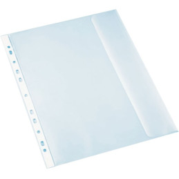 Folie de protectie Noki 4860, A4, portret, 130 microni, plastic, transparent, cu perforatii, cu capsa, set 25 buc