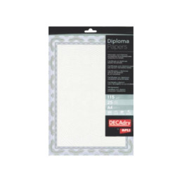 Hartie tip diploma A4 DECAdry Spiral OSD4040, 115g/mp, albastru, set 25 coli