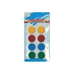 Magneti pentru tabla CNX X3008, diametru 30mm, diverse culori, set 8 buc