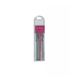 Mine creion mecanic CNX Color PL046, 0.5mm, HB, set 12 buc (2 x 6 culori)