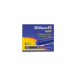 Patroane cerneala scurte (rezerve) Pelikan 4001 301176, albastru royal, set 6 buc