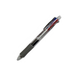 Pix cu bila CNX Baile BL-185, 0.5mm, cu mecanism, corp transparent, grip cauciucat, 5 in 1, scris 4 culori + creion mecanic